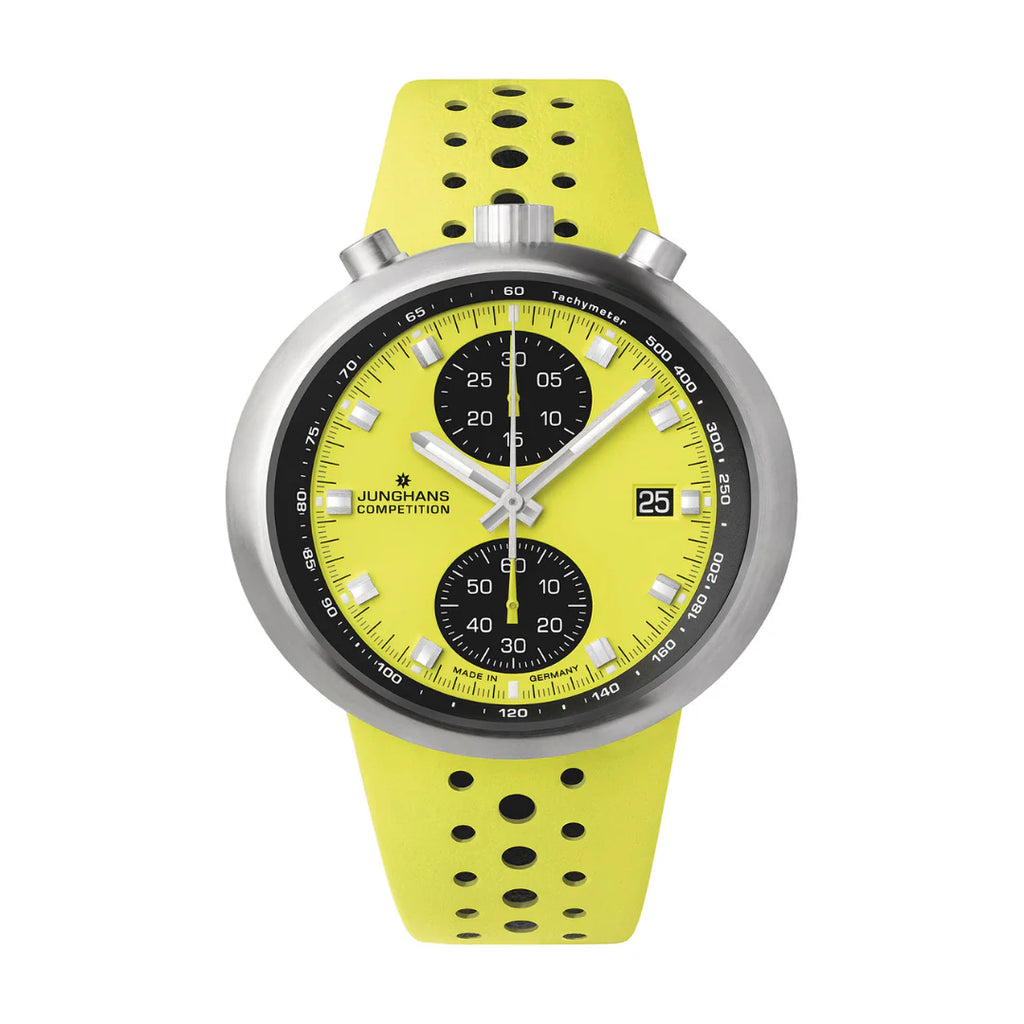 Junghans 1972 Competition limitierte FIS Edition Lemon