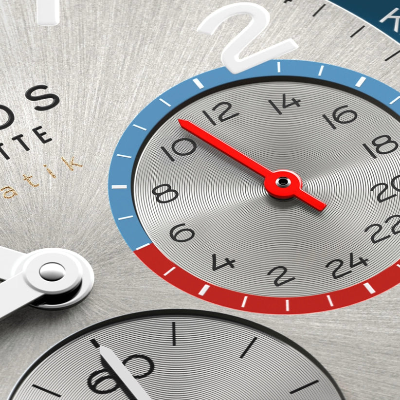 NOMOS Glashütte Club Sport neomatik Weltzeit silber Automatik | 40 mm |