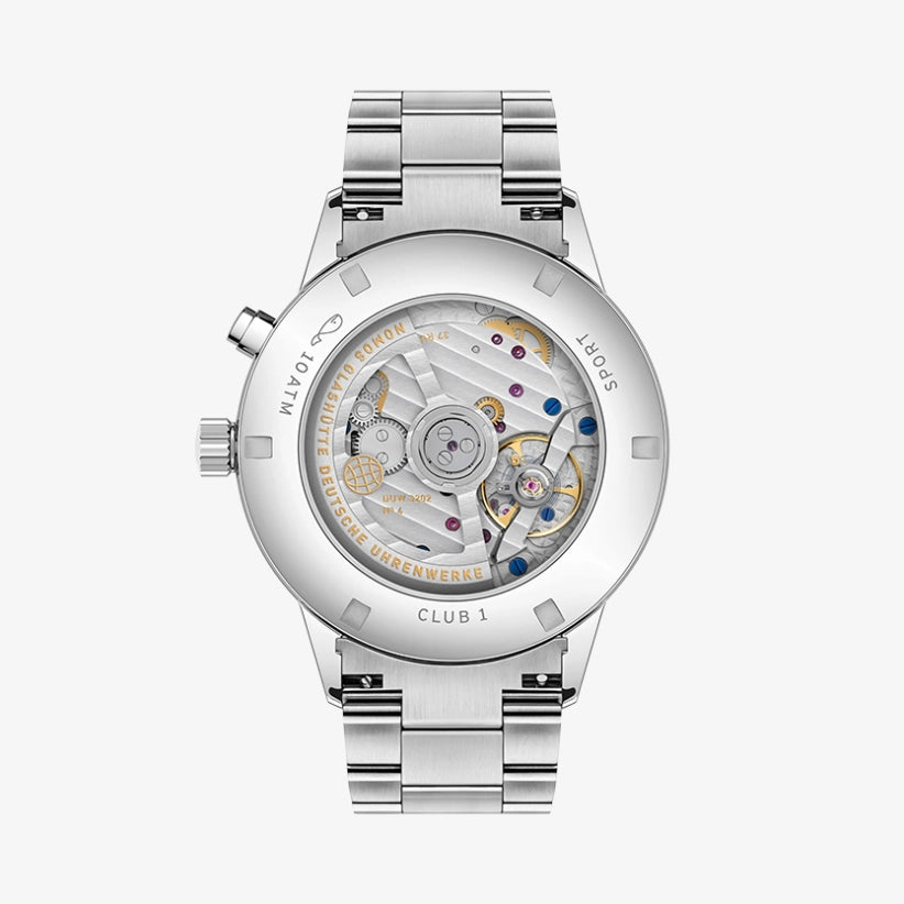 NOMOS Glashütte Club Sport neomatik Weltzeit silber Automatik | 40 mm |