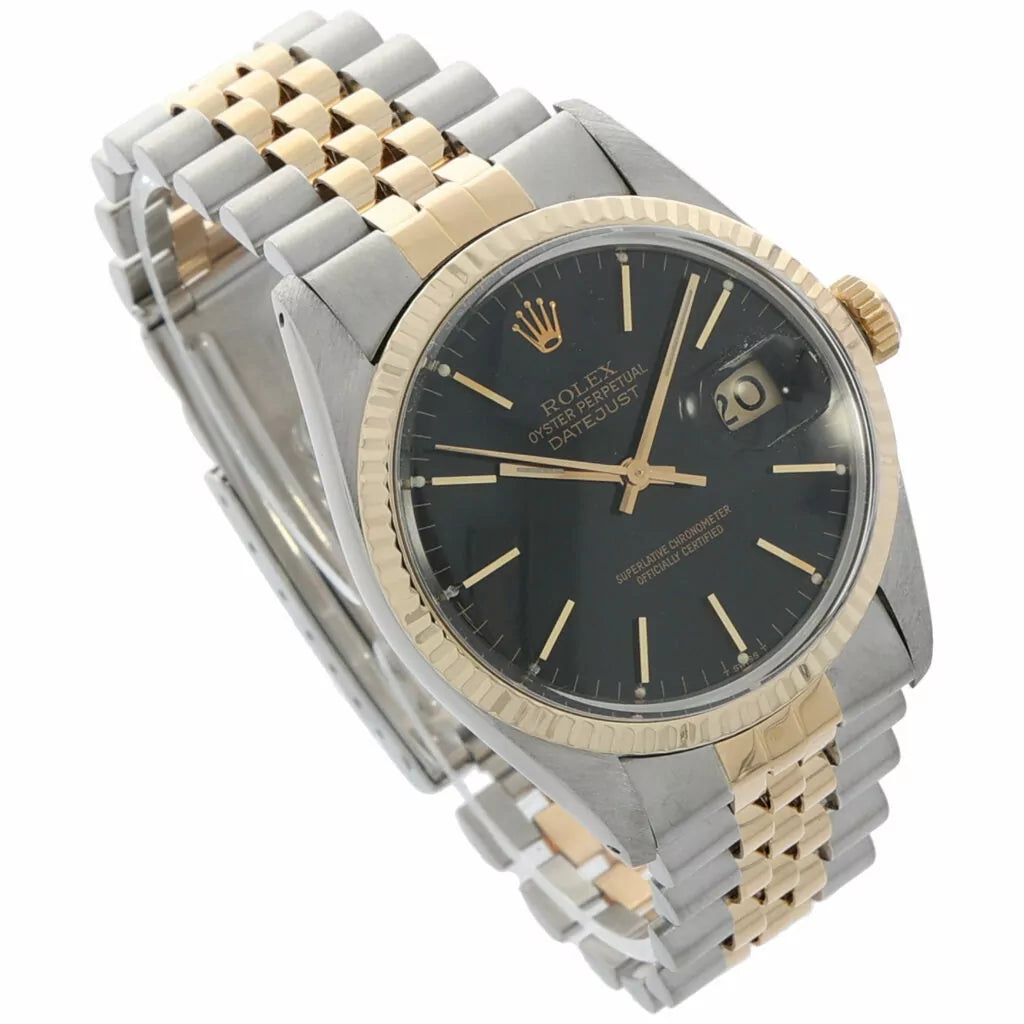Rolex Datejust 36 Ref. 16013 Steel/Gold18K black Index dial ca. 1982 Jubilée
