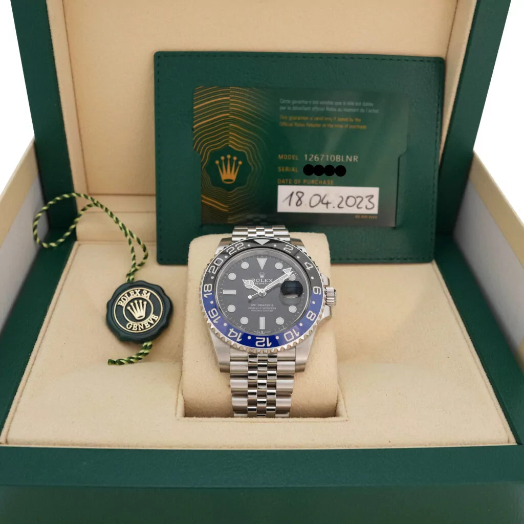 Rolex GMT-Master II Ref. 126710BLNR Full Set 2023 mit Garantie