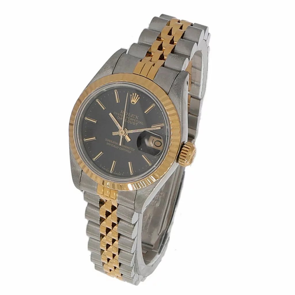 Rolex Lady-Datejust 26 Ref. 69173 Black Index Dial fluted bezel ca. 1988